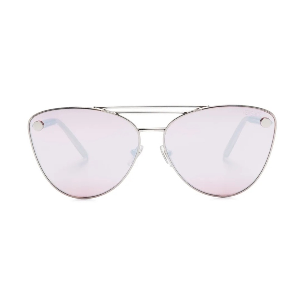 Versace Stylish Pink Aviator Cat eye Sunglasses